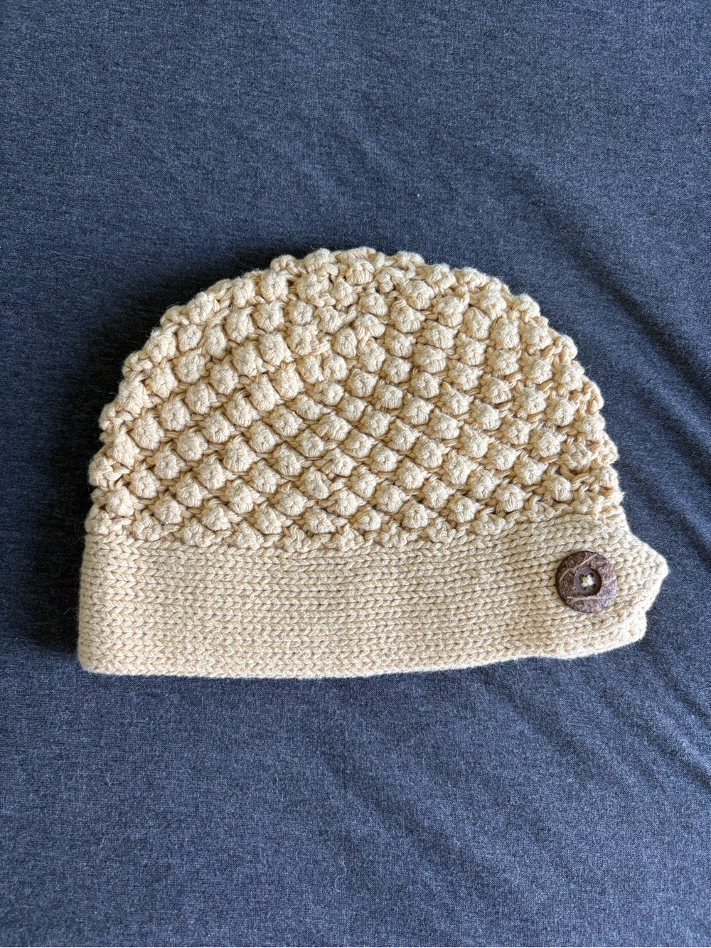 Vintage Abercrombie & Fitch Y2K Bobble Knit Beanie Hat Cozy Cabincore Gorpcore